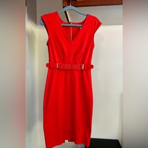 Blood orange Jennifer Lopez dress size 2